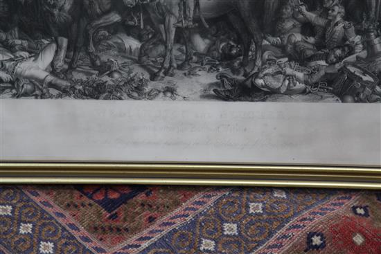 Stocks After Maclise Wellington and Blucher, Art Union 1875, 16.5 x 48in.